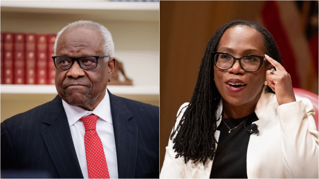 Clarence Thomas et Ketanji Brown Jackson s'opposent sur race, esclavage et citoyenneté à la naissance.