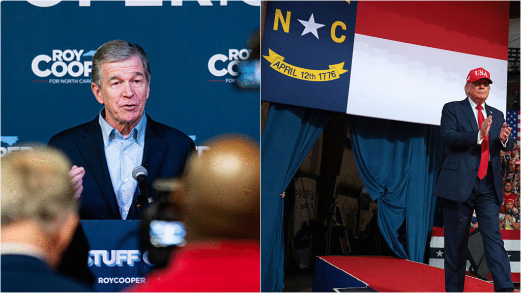 Trump relance l'attaque raciste 'Willie Horton' de 1988 contre Roy Cooper de Caroline du Nord.